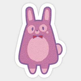 Purple Bunny [Big][Purple&Yellow] Sticker